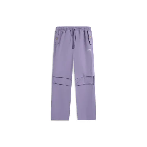 LiNing x GUGONG LIANMINGKUAN Chinese Culture Series Casual Pants Women's Light Dark Purple