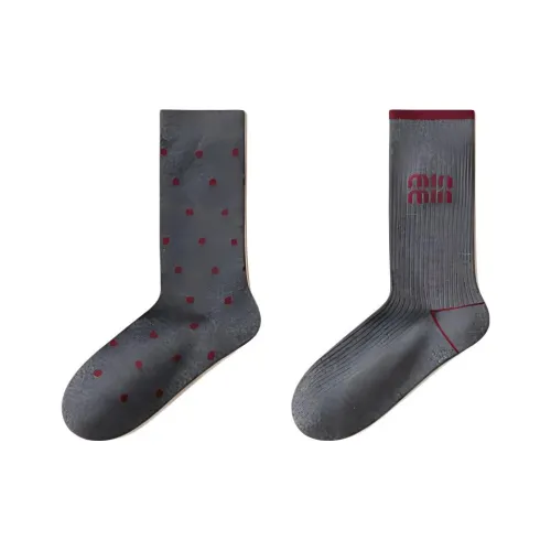 Temooues Mid Calf Socks Women's Combo Set