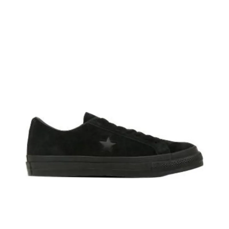 Converse ONE STAR Anti Slip Wear Resistant Low Top Skateboard Shoes Unisex Black-1