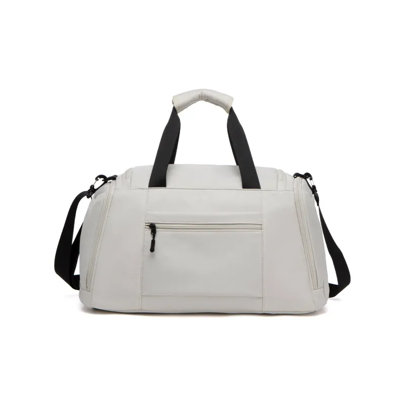 SEPTWOLVES Fabric Travel Bag Unisex Ecru-2