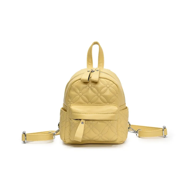 RUIPAI PU Backpack Women's Silver/Black/Yellow/White-13