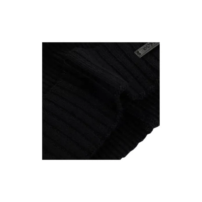 HUGO BOSS Logo Patch Knitted Beanie-4