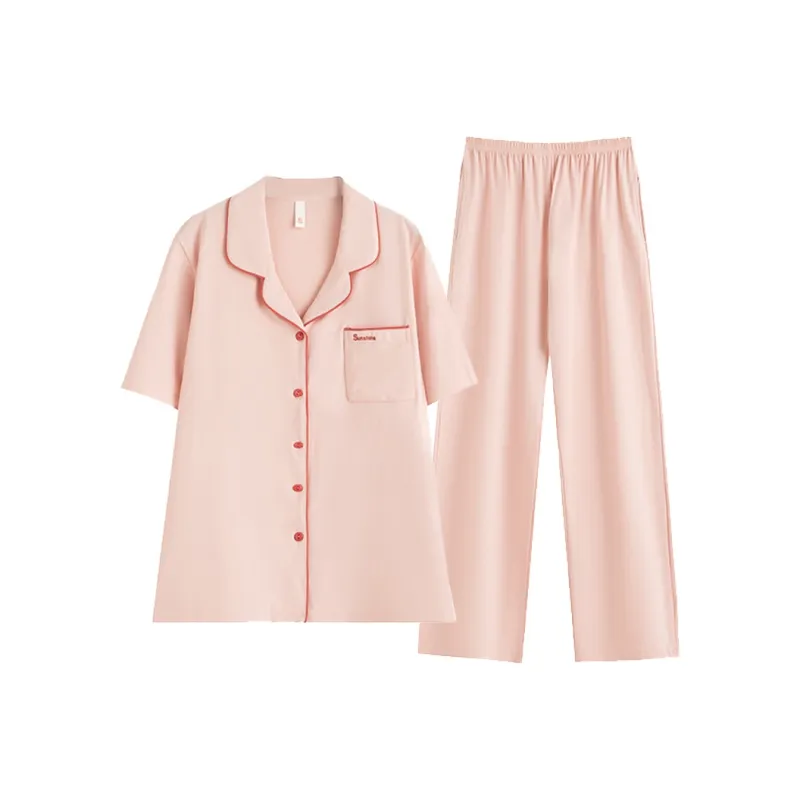 MIIOW Fruit Printing Series Pajama Set Women's Pink-0
