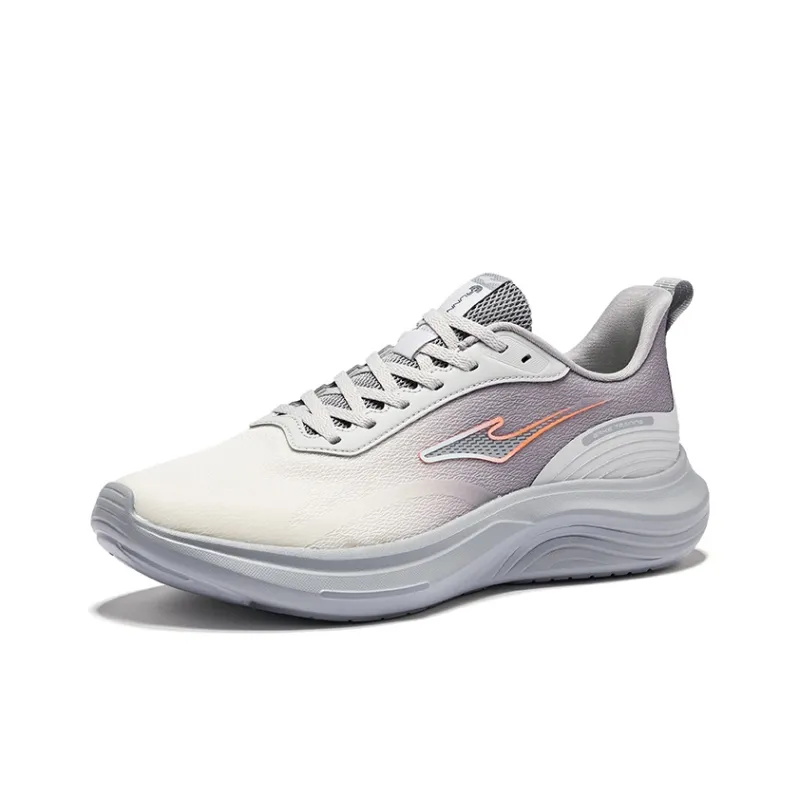 Erke Yunyi Cushioning Breathable Rebound Low Top Casual Running Shoes Men's Mist Gray-2