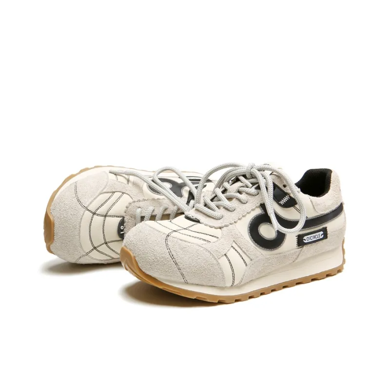 OICIRCLE Slip Resistant Low Top Casual Shoes Women's Ecru-2