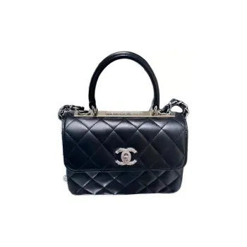CHANEL Sheepskin Flap Bag Shoulder Bag Crossbody Bag Handbag Women's Black