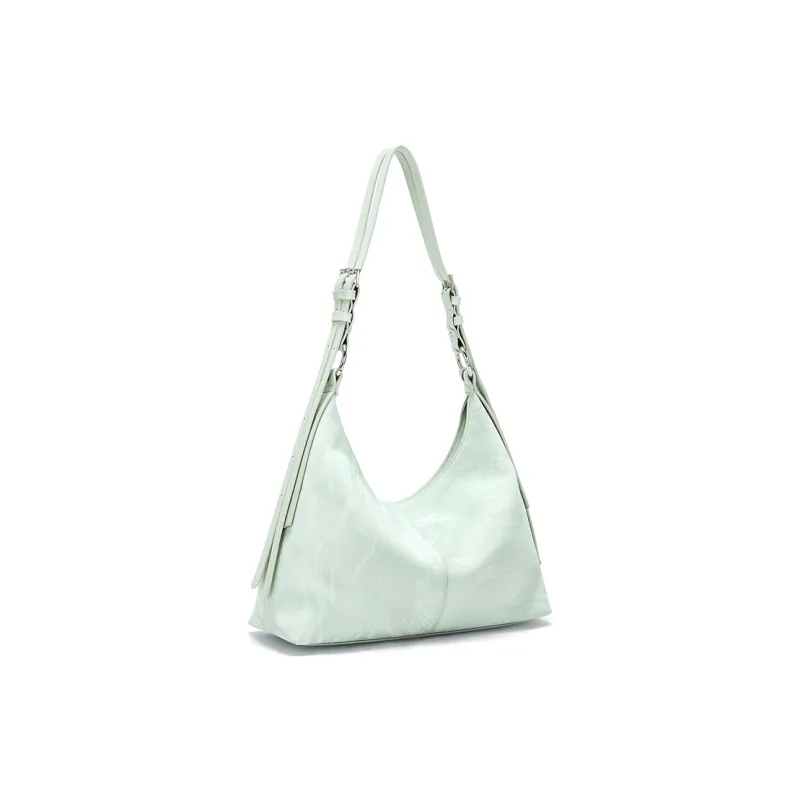 CNOLES Pearlescent Cow Leather Casual Workplace Date Commute Hobo Bag Shoulder Bag Women's Multicolor-8