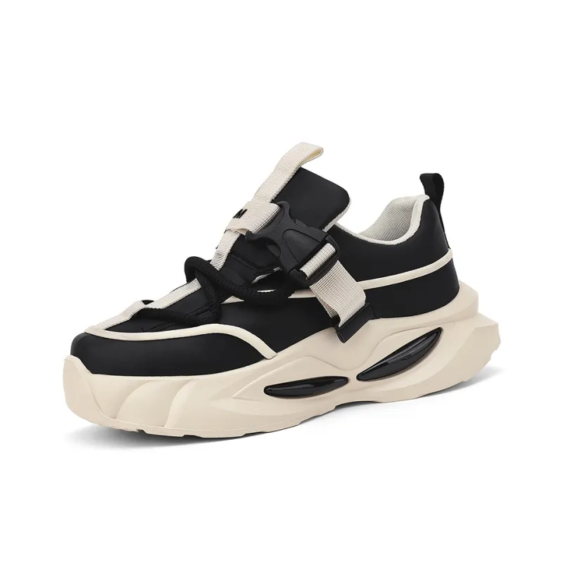 JKEM Cushioned Wear Resistant Height Increasing Low Top Chunky Sneakers Men's-12