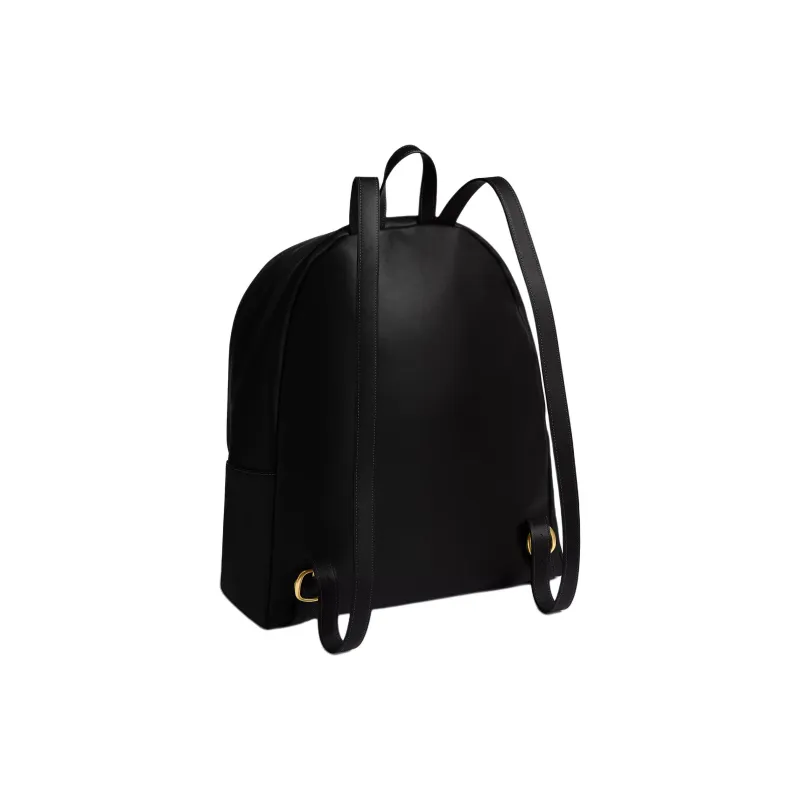 COACH Kisslock Glove Tanning Backpack Tubas Women's Black-1