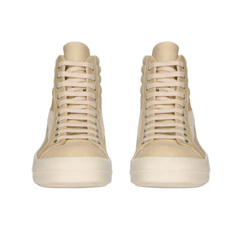 Rick Owens DRKSHDW High Top Skateboard Shoes Men's Yellow-2