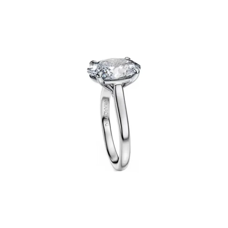 Swarovski 18K Gold Rings Women's Silver-1