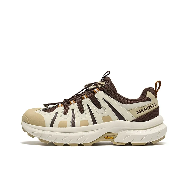 MERRELL Anti Slip And Wear Resistant Breathable Low Top Hiking Shoes Men's Khaki Brown-0
