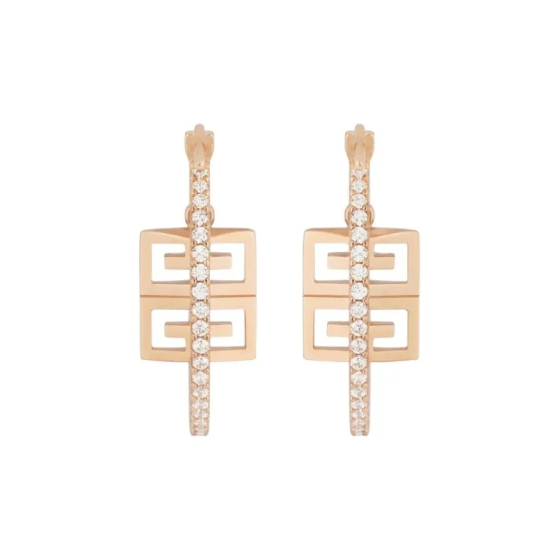 Givenchy Metal Earrings Women's Rose Gold-4