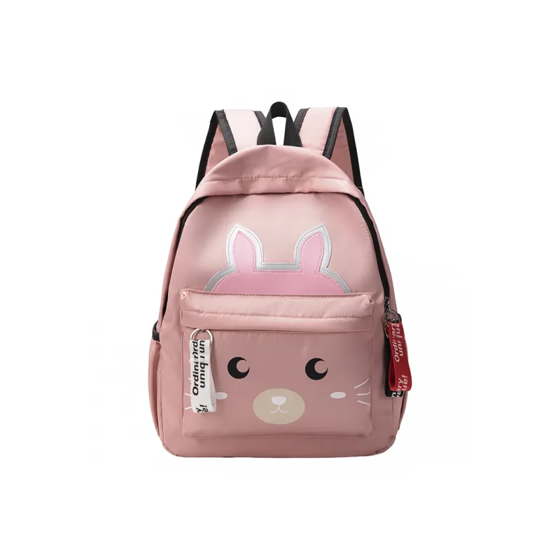 URBAN FOREST Nylon Backpack Regular Unisex Black/Pink/Watermelon Red/Green-5