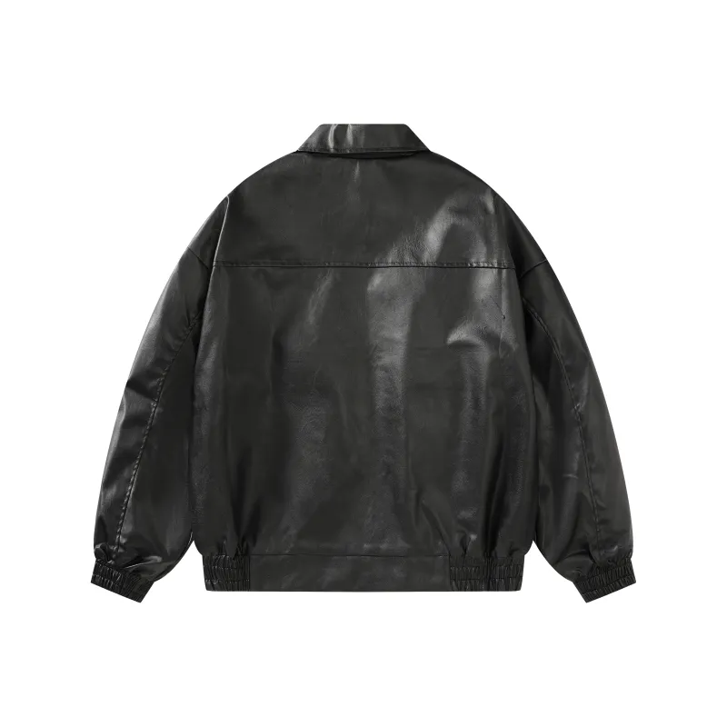 TEN MIRO Leather Jackets Unisex-5