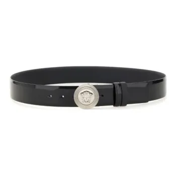 FANSIZHE Leather Belts Men's Black 4CM
