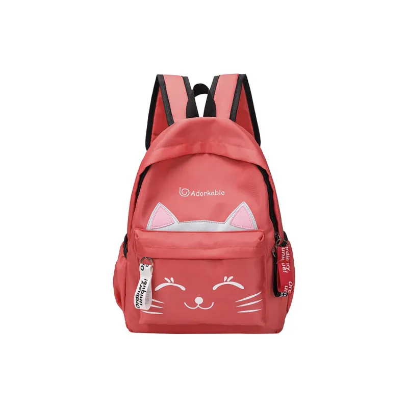 URBAN FOREST Nylon Backpack Regular Unisex Black/Pink/Red/Green-10