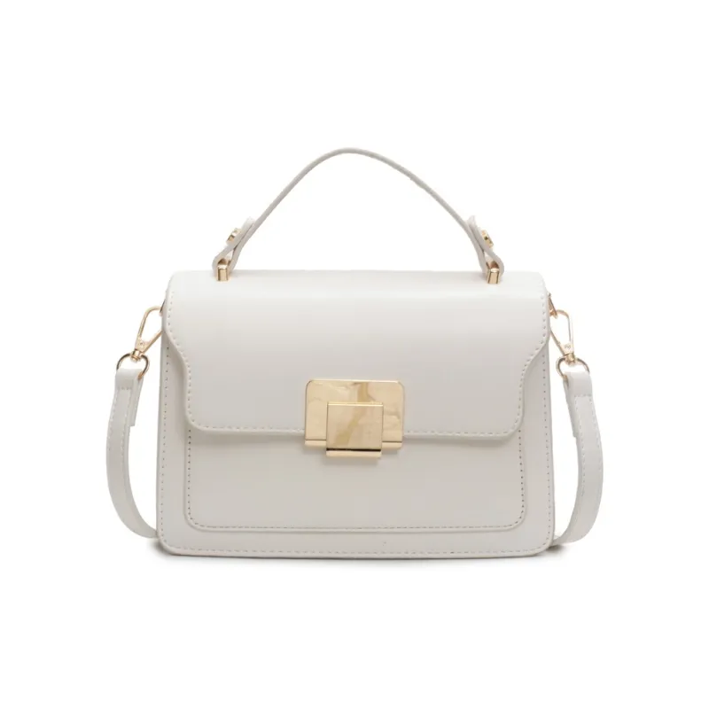 Yalu PU Handbag Women's Black/Ecru/Brown/Blue-8