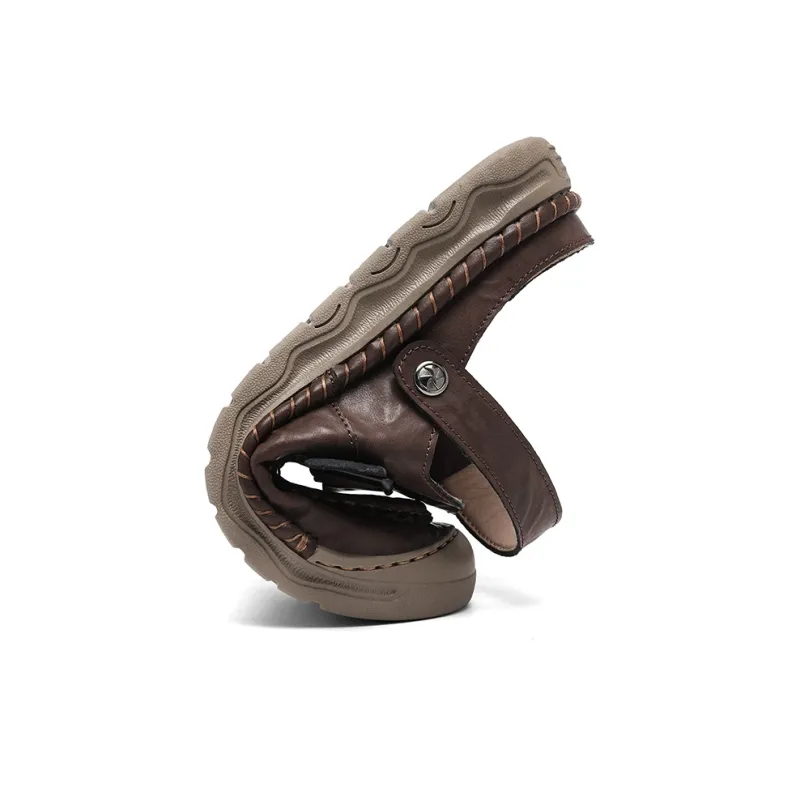 Xvxv Beach Sandals Men Black/Khaki/Red Brown/Gray-14