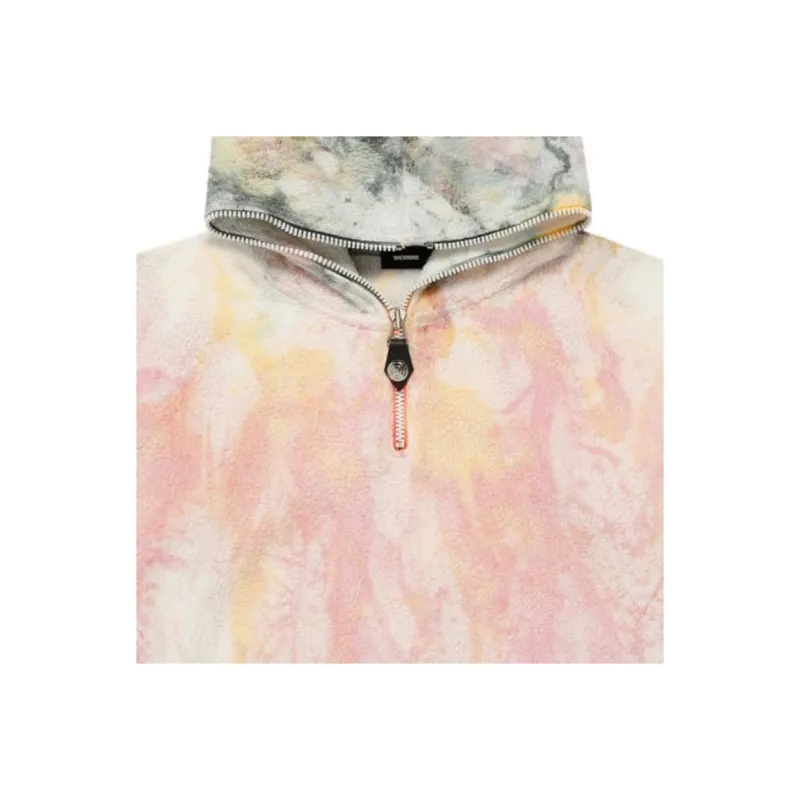 WE11DONE Grey Iridescent Zip Hoodie 'Grey'-3