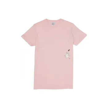 RIPNDIP Crew Neck Fitted Straight Short-Sleeved T-Shirt Unisex Pink
