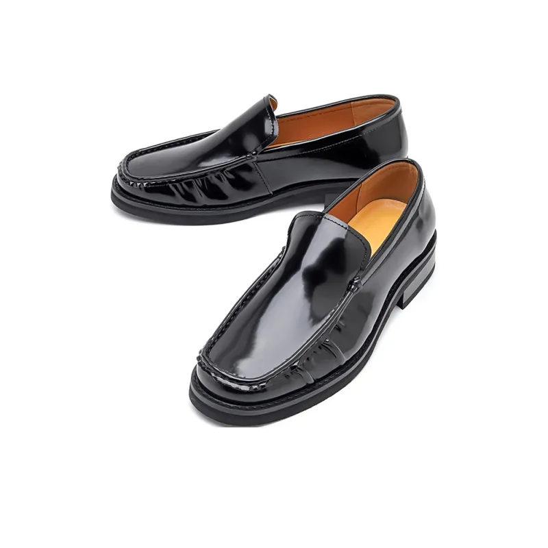 LUOMAIKE Loafers Men Black-2