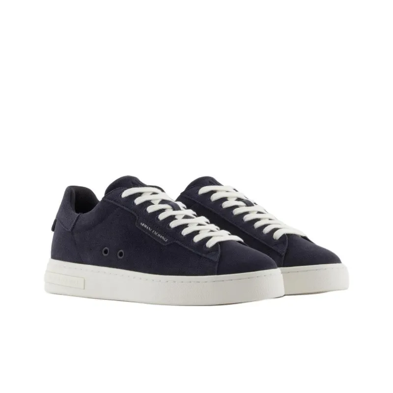 ARMANI EXCHANGEAE Low Top Skateboard Shoes Men's Marine Blue-2