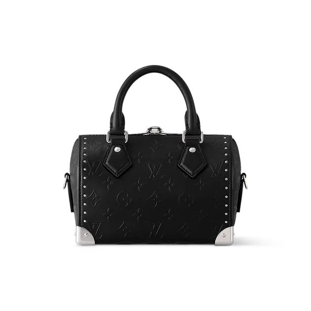 LOUIS VUITTON Speedy Cow Leather One Shoulder Handbags Women's Black-2