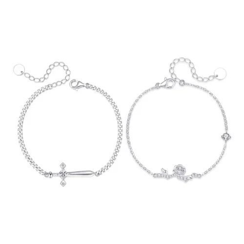 P&N S925 Silver Bracelets Unisex
