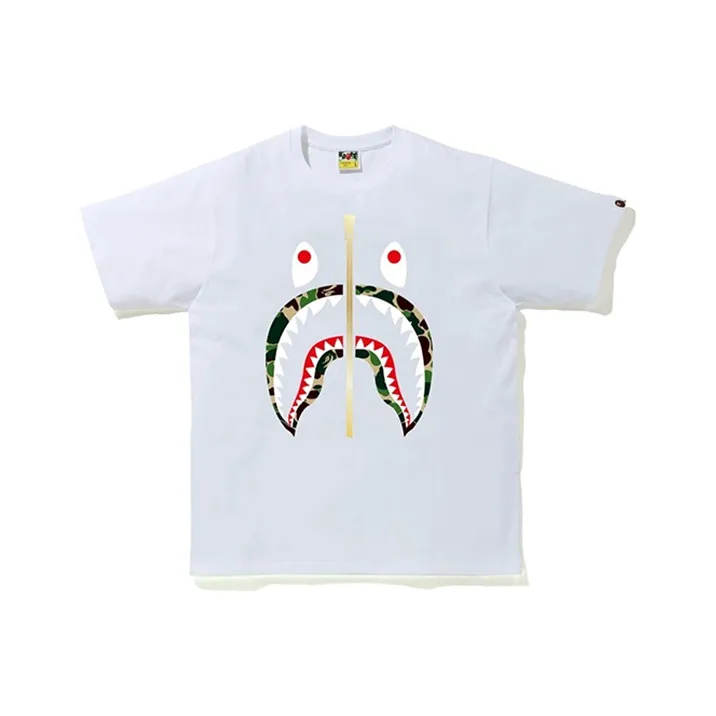 Bape Abc Gold Zip Shark Tee-6