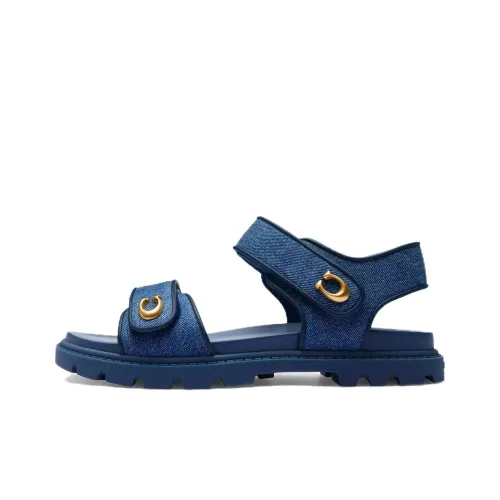 COACH Brynn One Strap Sandals Women's Blue
