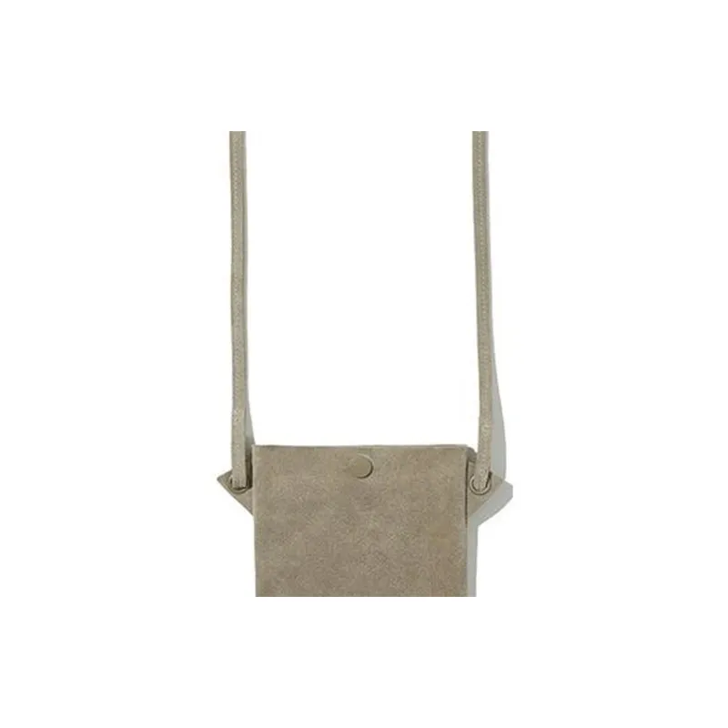 COVERNAT Suede Shoulder Bag Crossbody Bag Small Size Women's Beige-4