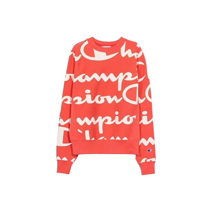 Champion Crew Neck Regular Sweatshirt US Version Men's Orange-0