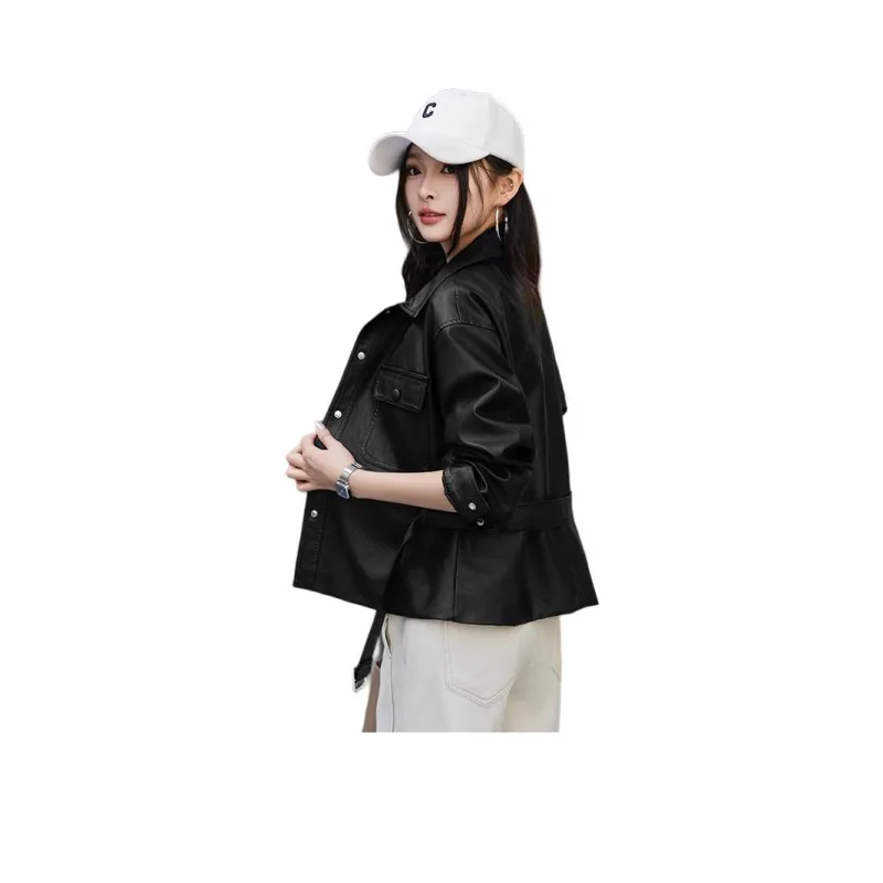 Yi Mengyuan Leather Jacket Women's-6