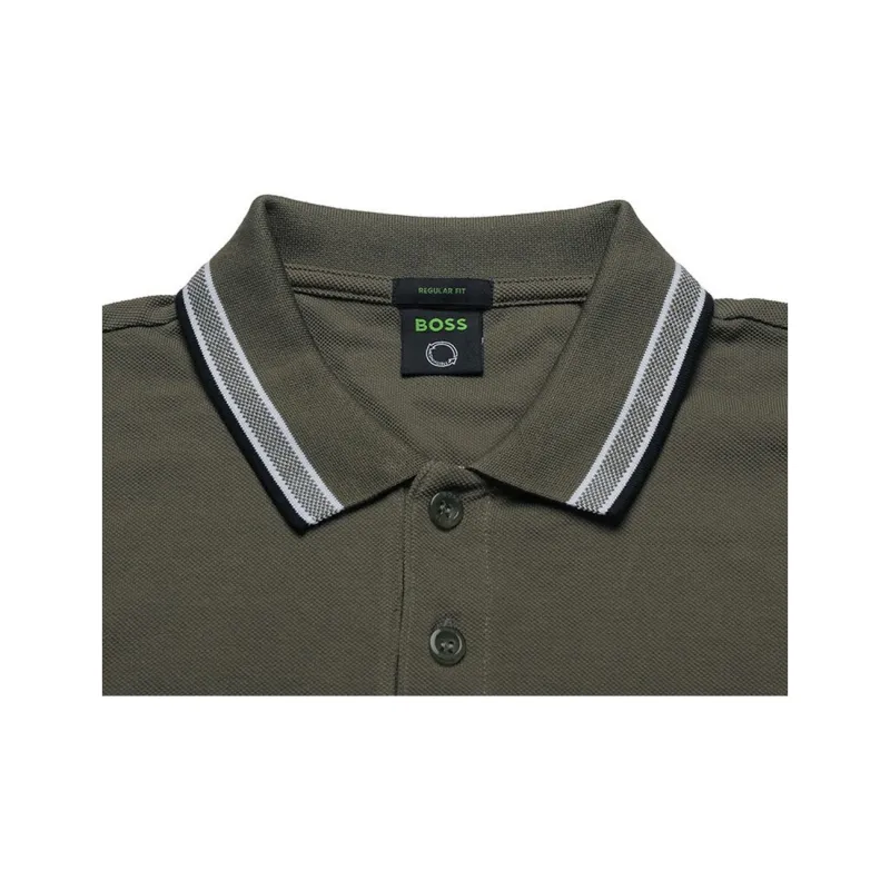 HUGO BOSS Polo Shirts Men Army Green-2