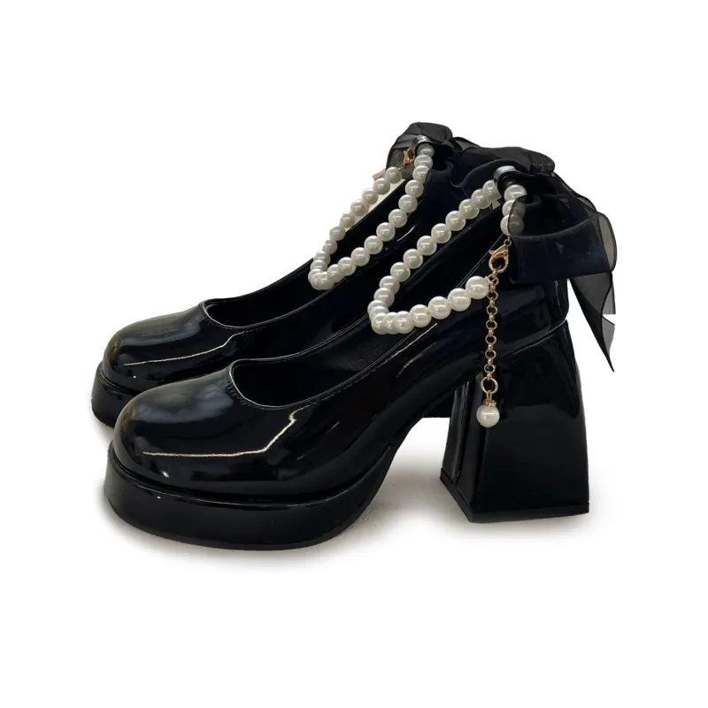 ABCYLM Chunky Heel High Heels Women's-5