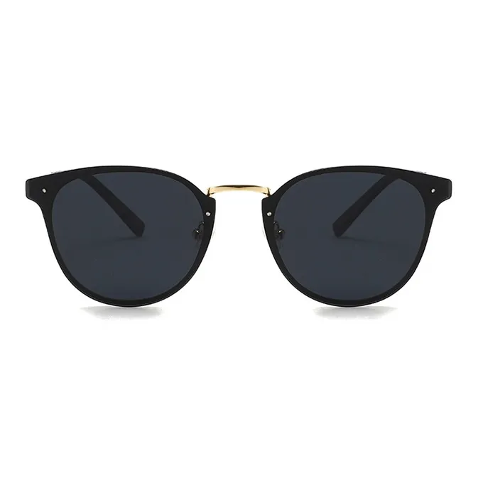 NOME Plastic Metal Oval Sunglasses Unisex-1