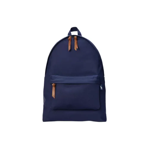 Polo Ralph Lauren Leather Backpack Men's Marine Blue