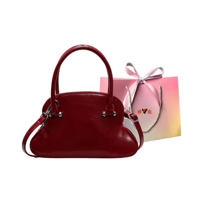 Yalu PU Handbag, Shoulder Bag, Crossbody Bag Regular Women's Black/Ecru/Burgundy/Pink/Purple/Blue-15