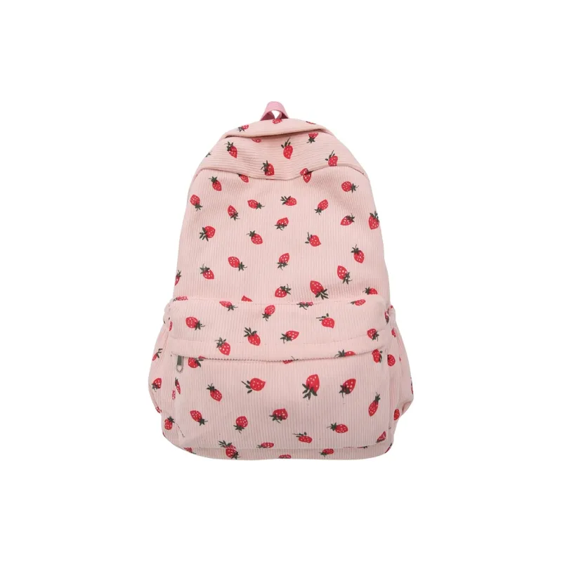 GEERDUN Strips Backpack Regular Unisex White/Black/Pink-8