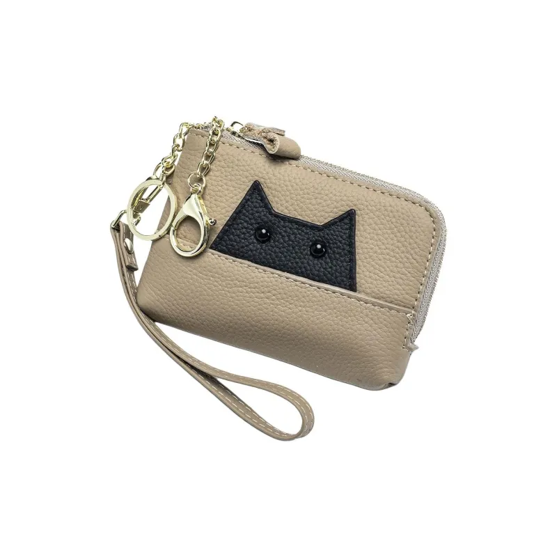 OUZIHUANG Cow Leather Coin Purse Women's Multicolor-3