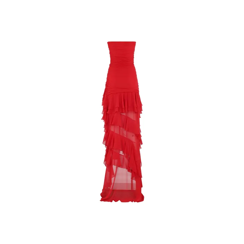 Blumarine Ruffled Midi Dress-1