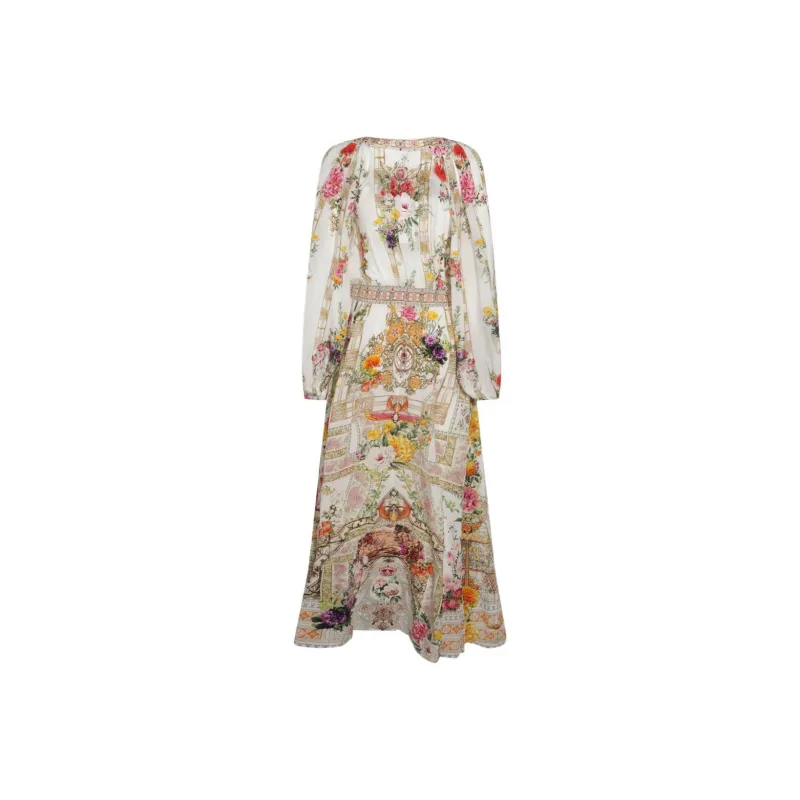 Camilla Shirred Raglan Dress-1
