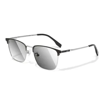 PULAIS Plate Frame Pure Titanium Β Titanium Browline Sunglasses Unisex