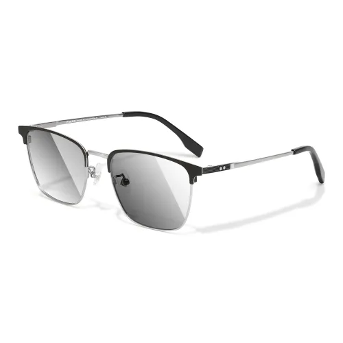 PULAIS Plate Frame Pure Titanium Β Titanium Browline Sunglasses Unisex