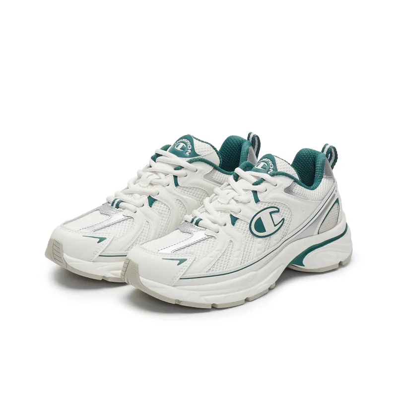Champion Low Top Running Shoes Men's Milk White/Fir Green-1