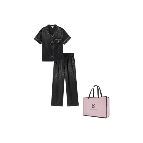 Victoria's Secret Pajama Set Women's Black