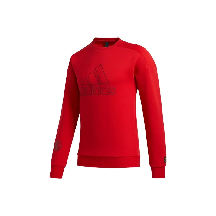 Adidas Sweatshirts Men Light Scarlet-0