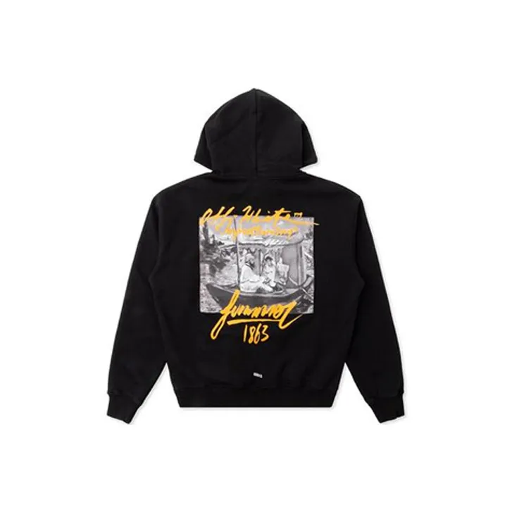 OFF WHITE Summer Graphic Print Hoodie-0