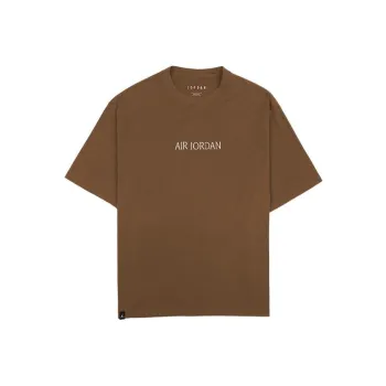 Jordan Wordmark T Shirt Unisex Brown